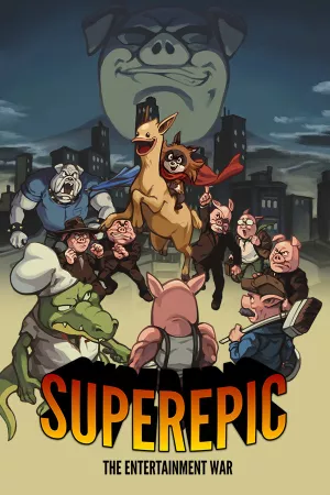 SuperEpic: The Entertainment War — купить ключ Steam дешевле, обложка игры