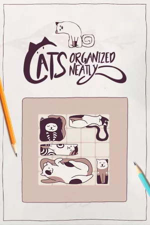 Cats Organized Neatly — купить ключ Steam дешевле, обложка игры