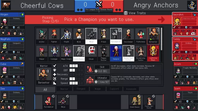 Teamfight Manager — скриншот 2 из игры