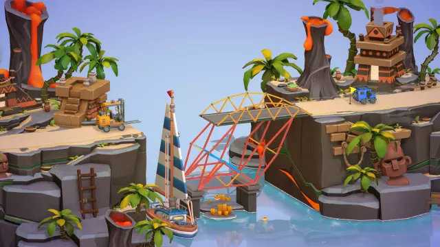 Poly Bridge 3 — скриншот 5 из игры