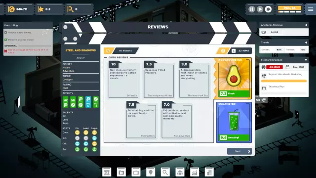 The Executive - Movie Industry Tycoon — скриншот 4 из игры