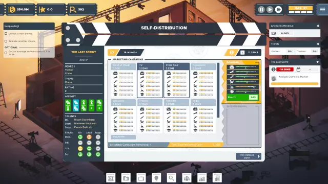 The Executive - Movie Industry Tycoon — скриншот 5 из игры