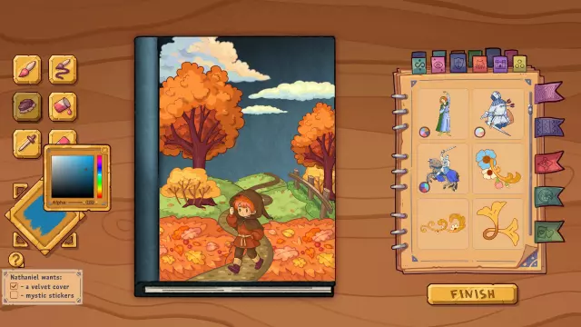Bookbinding – Dark Cozy Sim — скриншот 1 из игры