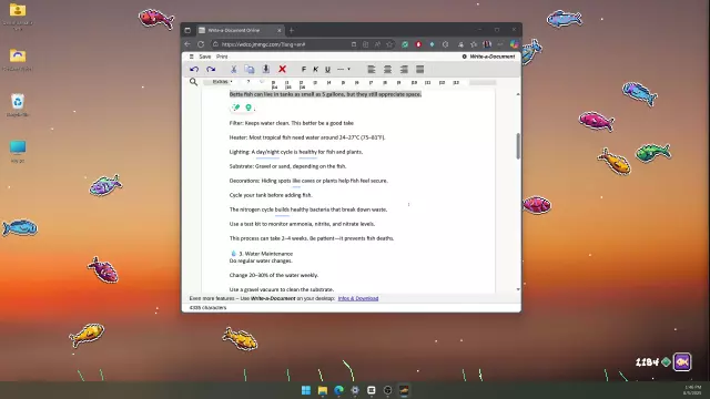 Desktop Fishes — скриншот 5 из игры