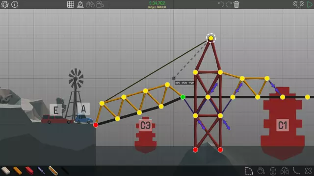 Poly Bridge — скриншот 2 из игры