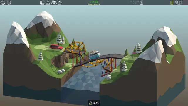 Poly Bridge — скриншот 4 из игры