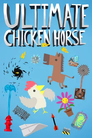 Ultimate Chicken Horse — купить ключ Steam дешевле, обложка игры