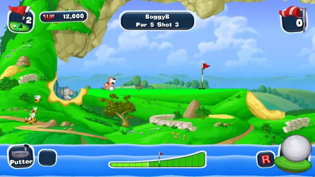 Worms Crazy Golf — скриншот 1 из игры