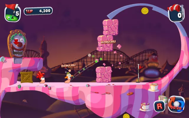 Worms Crazy Golf — скриншот 2 из игры