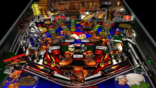 Worms Pinball — скриншот 1 из игры
